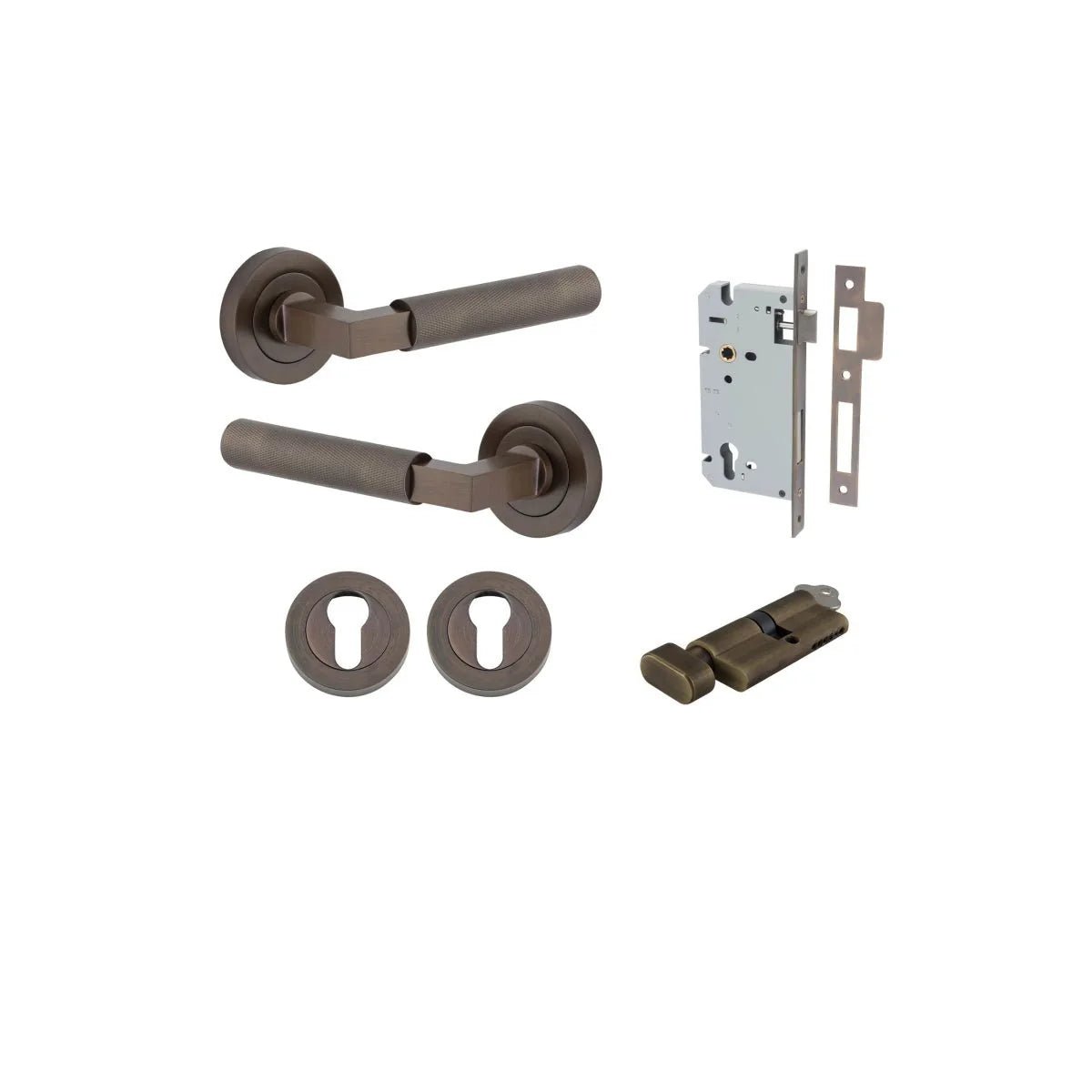 Brunswick Lever - Round Rose - Entry - Point - 0351KENTR60KT - Iver
