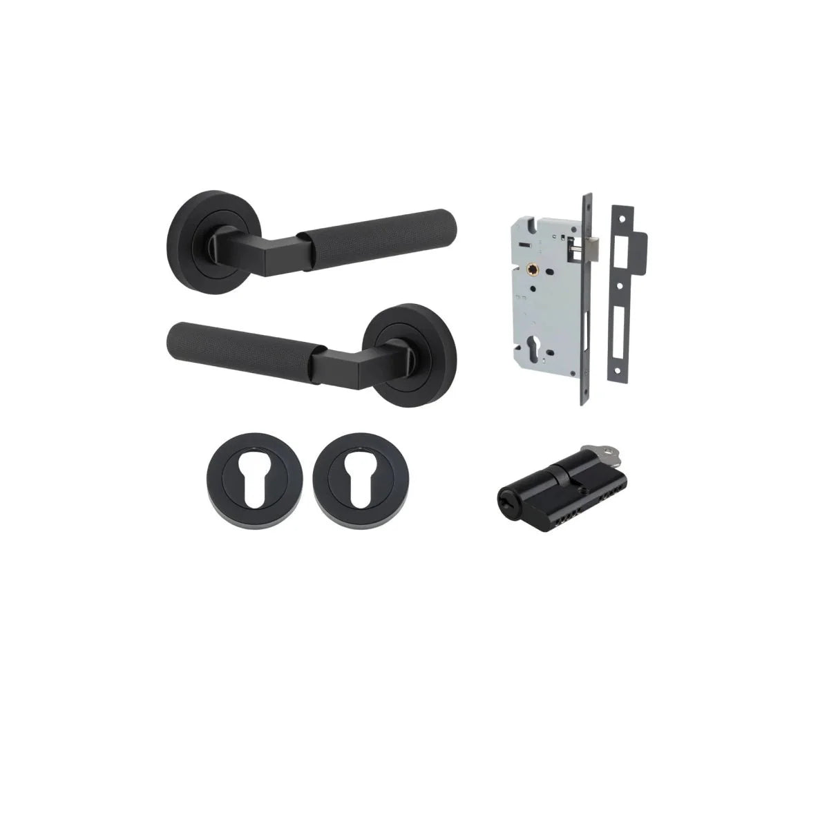 Brunswick Lever - Round Rose - Entry - Point - 0353KENTR60KK - Iver