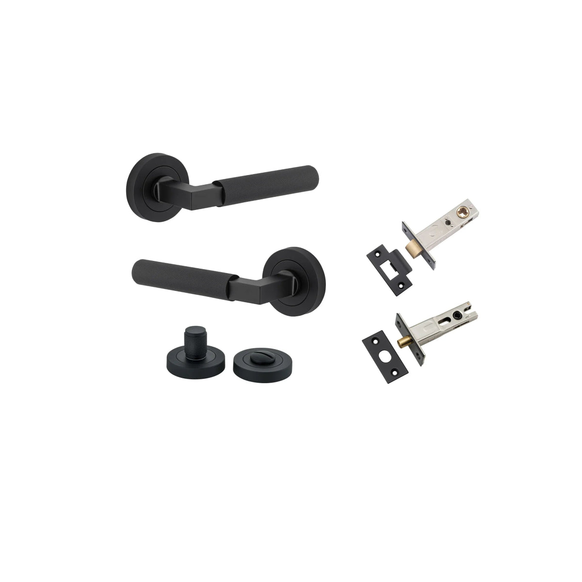 Brunswick Lever - Round Rose - Entry - Point - 0353KPRIV60 - Iver