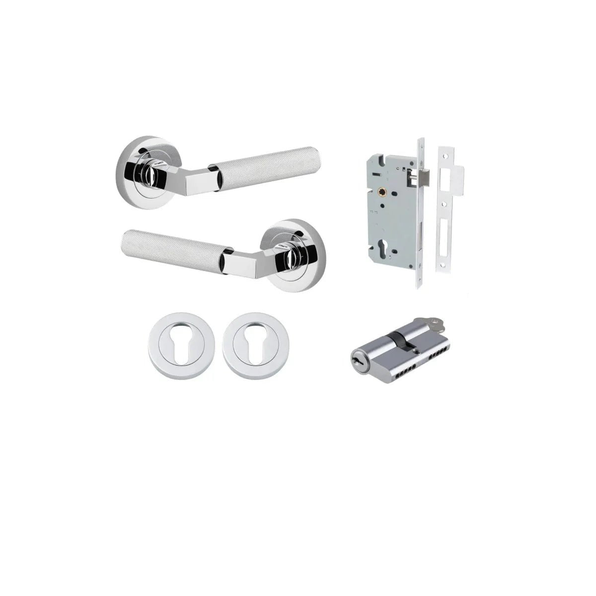 Brunswick Lever - Round Rose - Entry - Point - 0354KENTR60KK - Iver