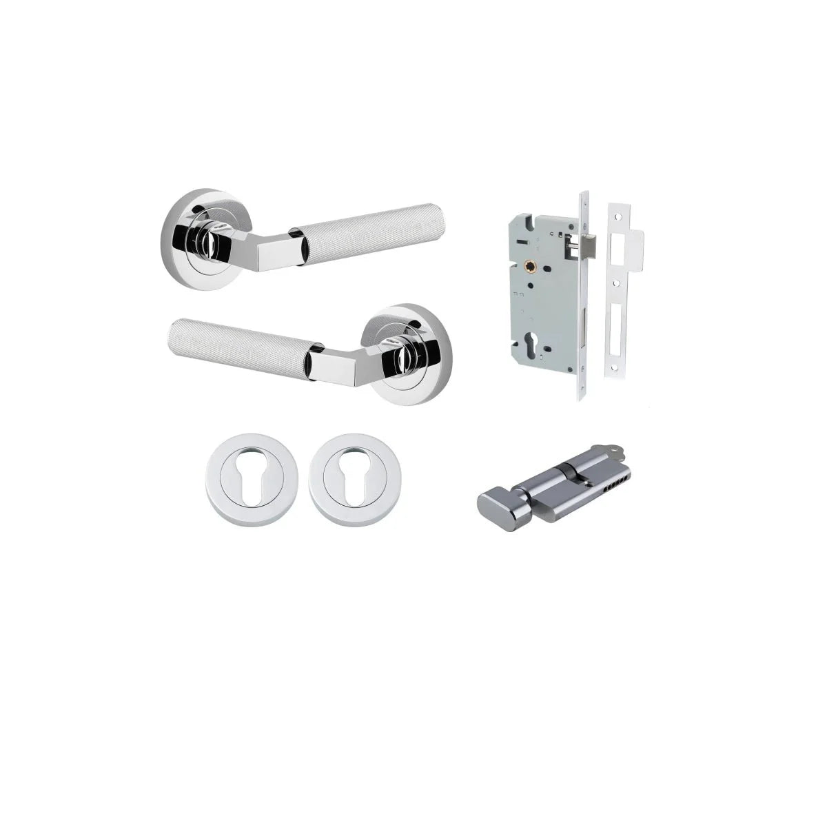 Brunswick Lever - Round Rose - Entry - Point - 0354KENTR60KT - Iver