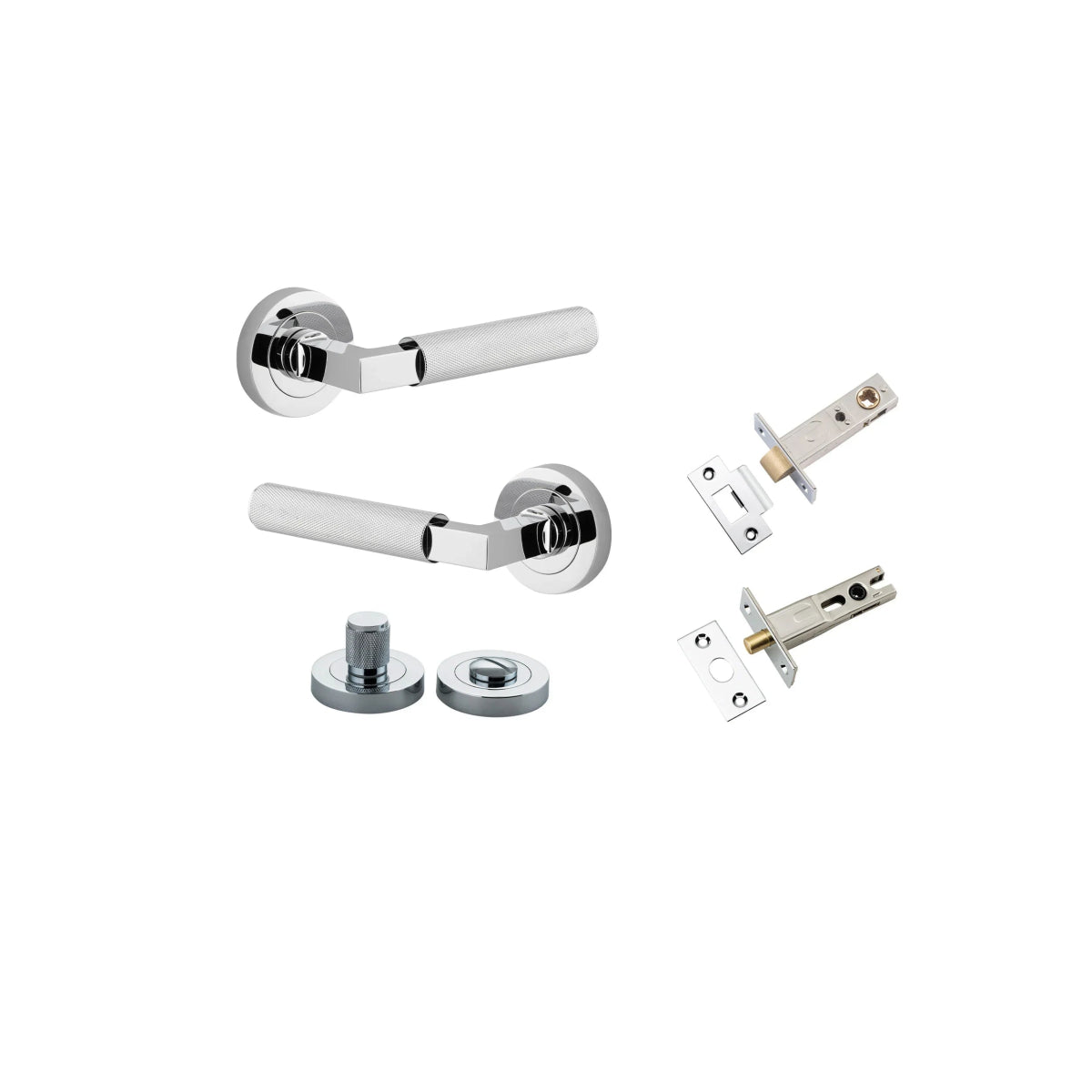 Brunswick Lever - Round Rose - Entry - Point - 0354KPRIV60 - Iver