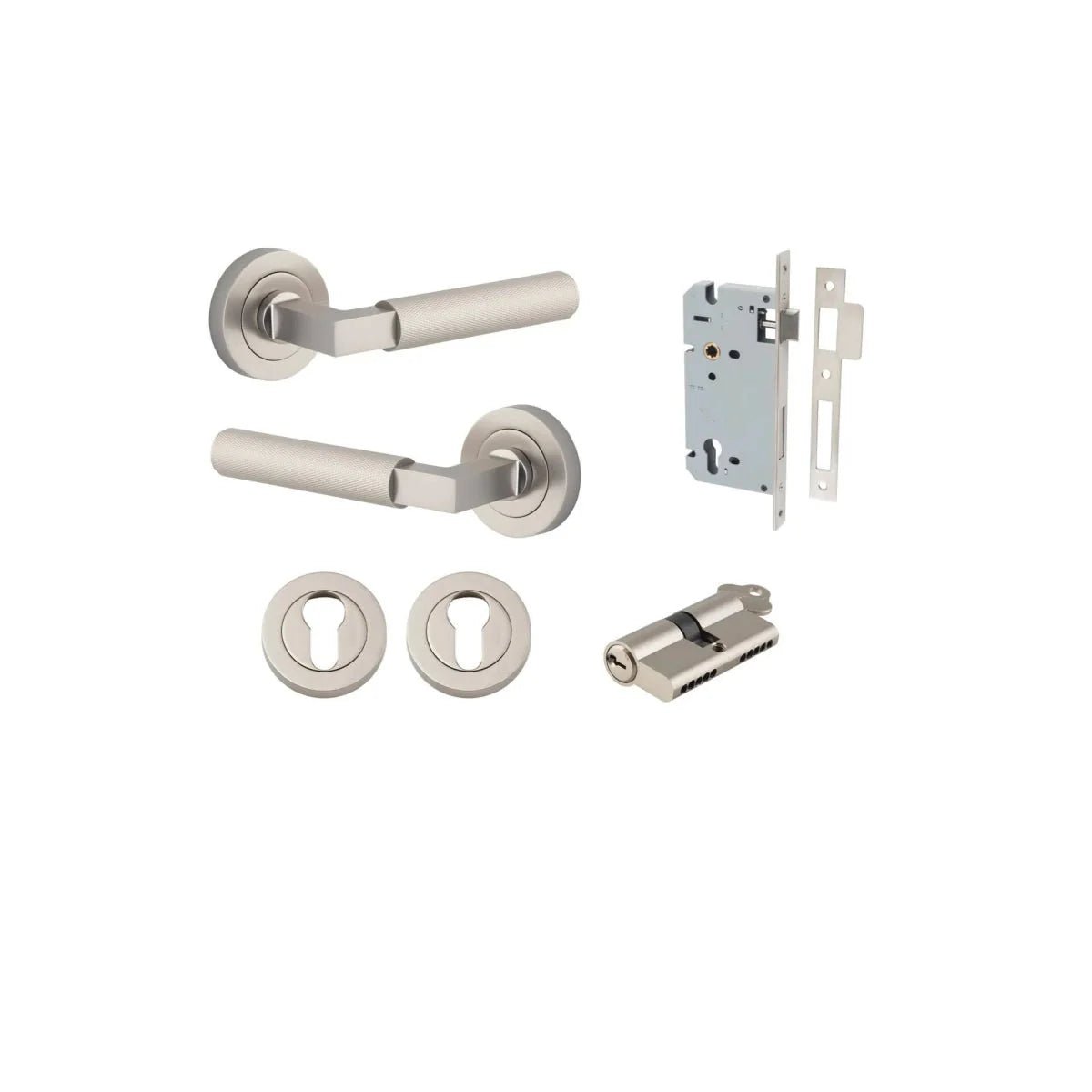 Brunswick Lever - Round Rose - Entry - Point - 0359KENTR60KK - Iver