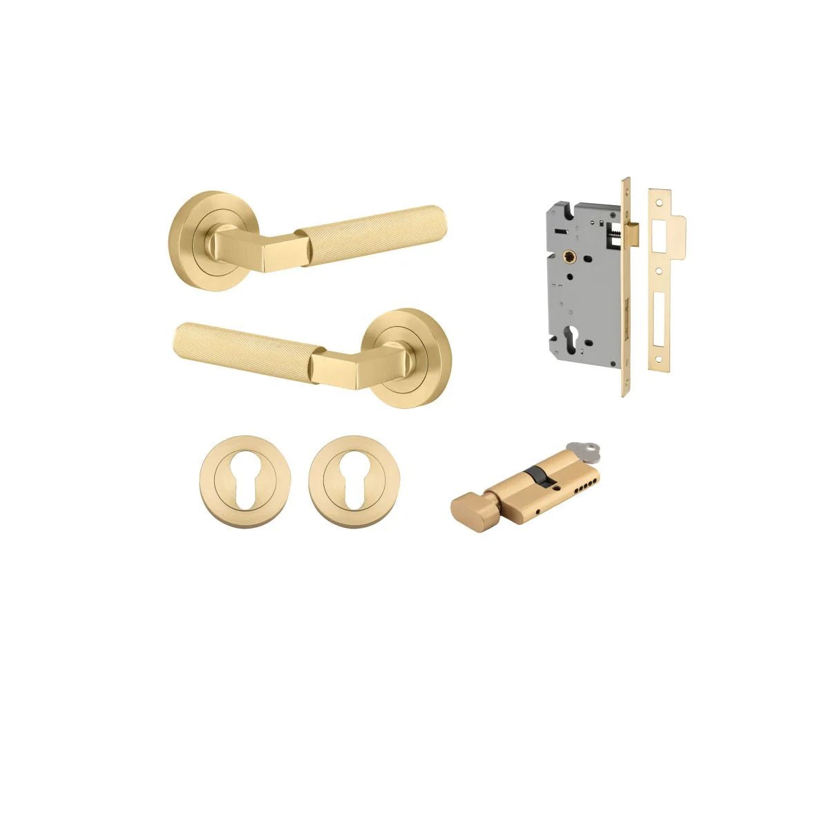 Brunswick Lever - Round Rose - Entry - Point - 16261KENTR60KT - Iver