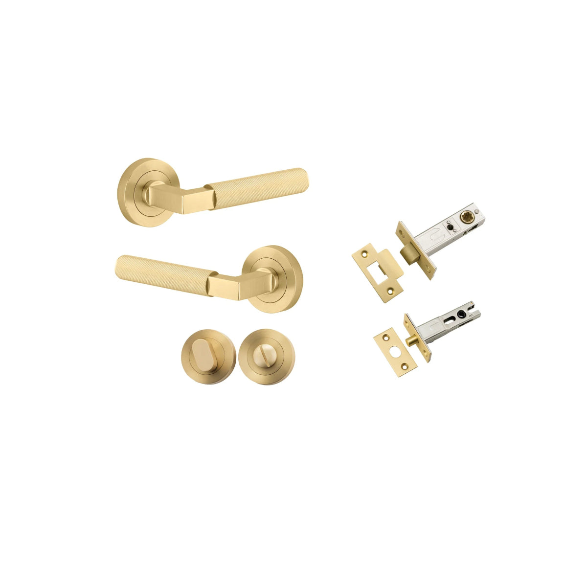 Brunswick Lever - Round Rose - Entry - Point - 16261KPRIV60 - Iver