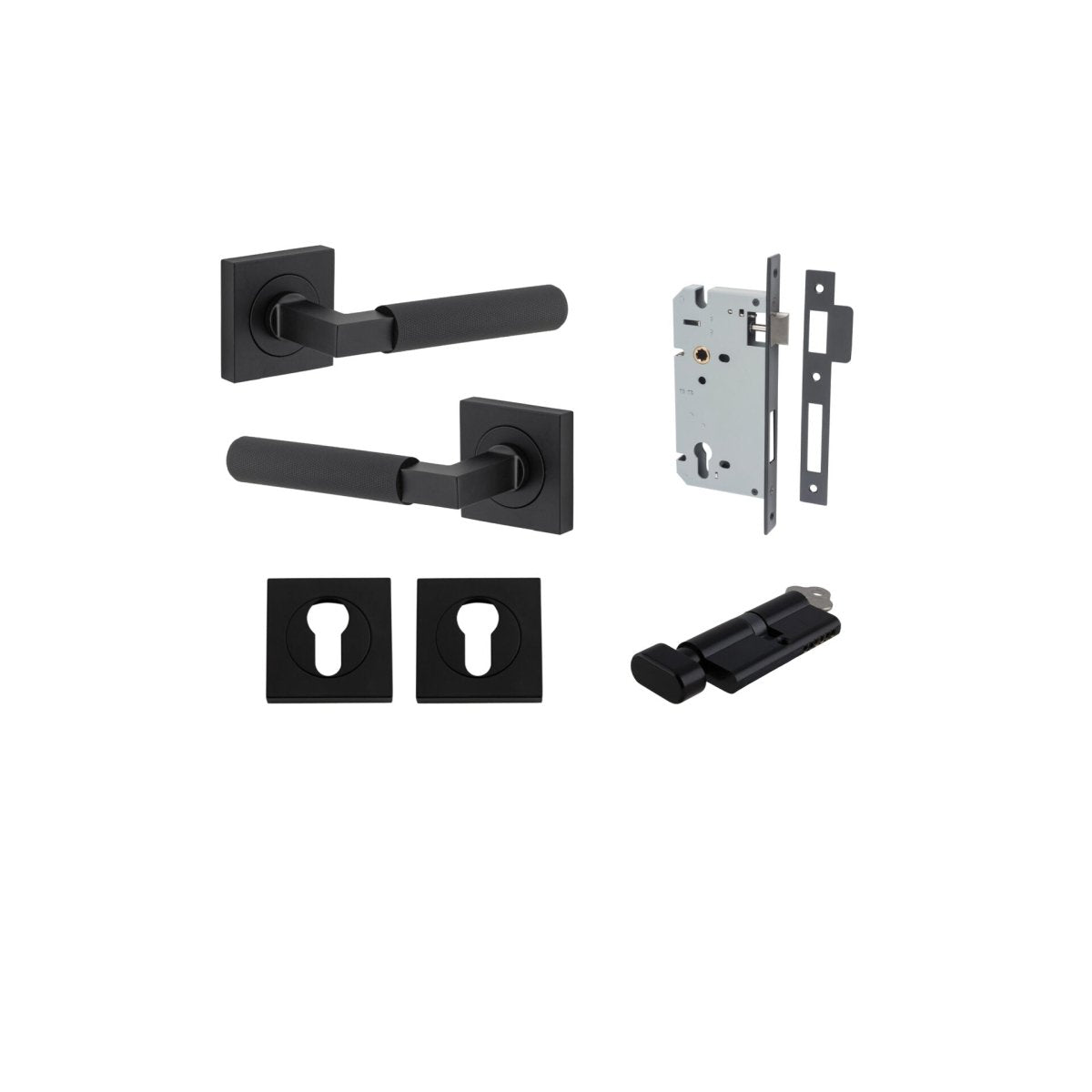 Brunswick Lever - Square Rose - Entry - Point - 0423KENTR60KT - Iver