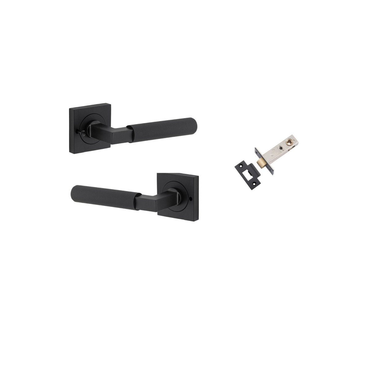 Brunswick Lever - Square Rose - Entry - Point - 0423KIBPRIV60 - Iver