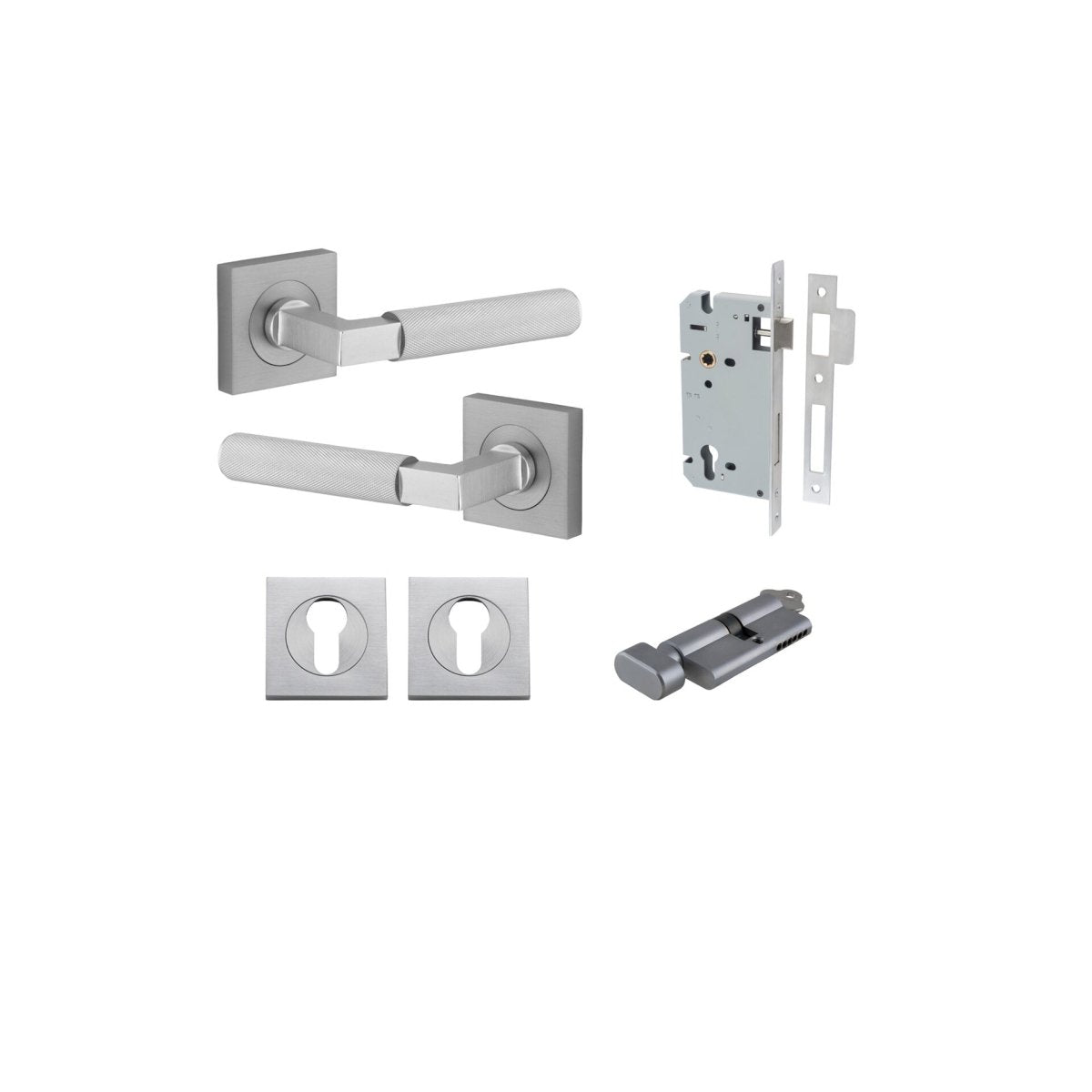 Brunswick Lever - Square Rose - Entry - Point - 0425KENTR60KT - Iver