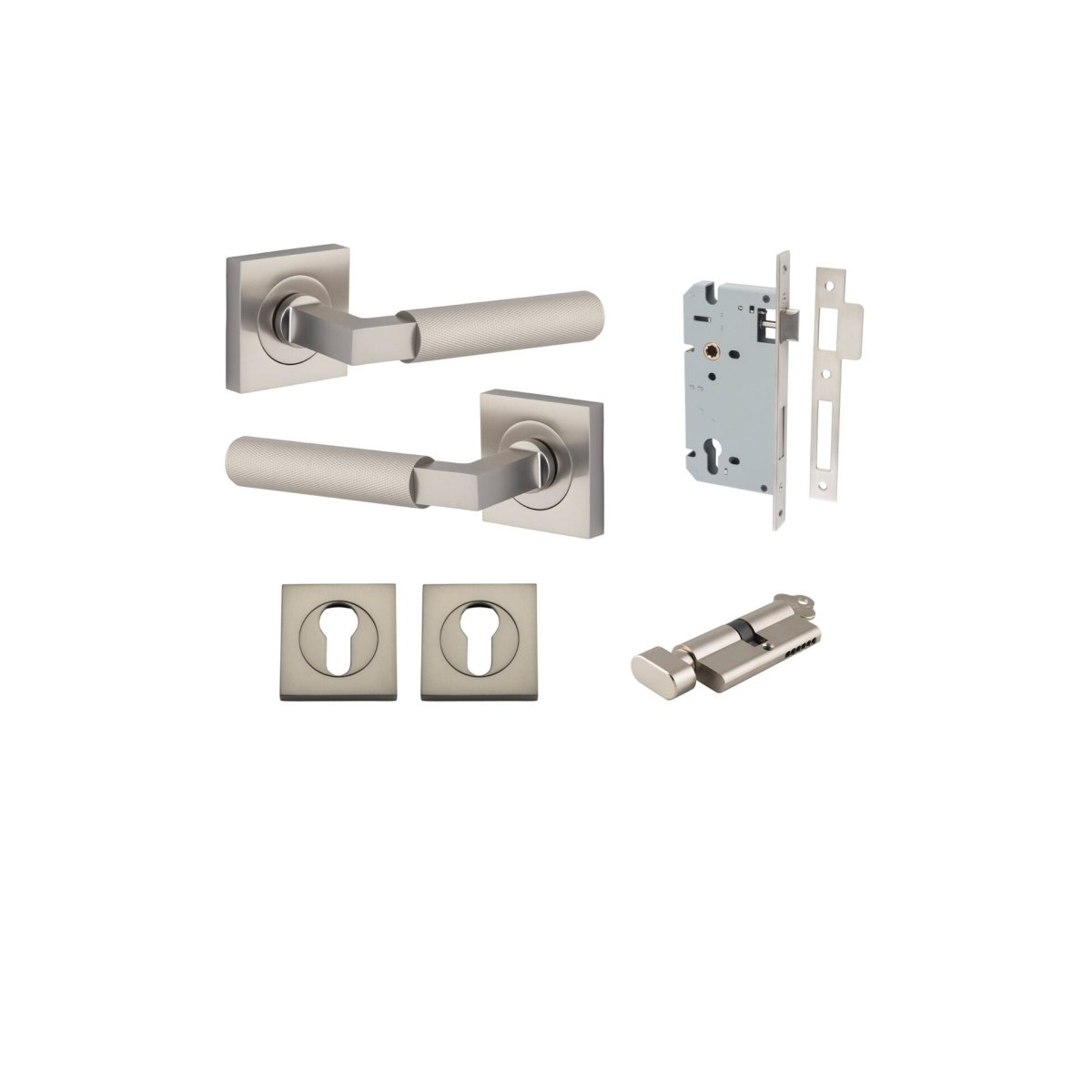 Brunswick Lever - Square Rose - Entry - Point - 0429KENTR60KT - Iver
