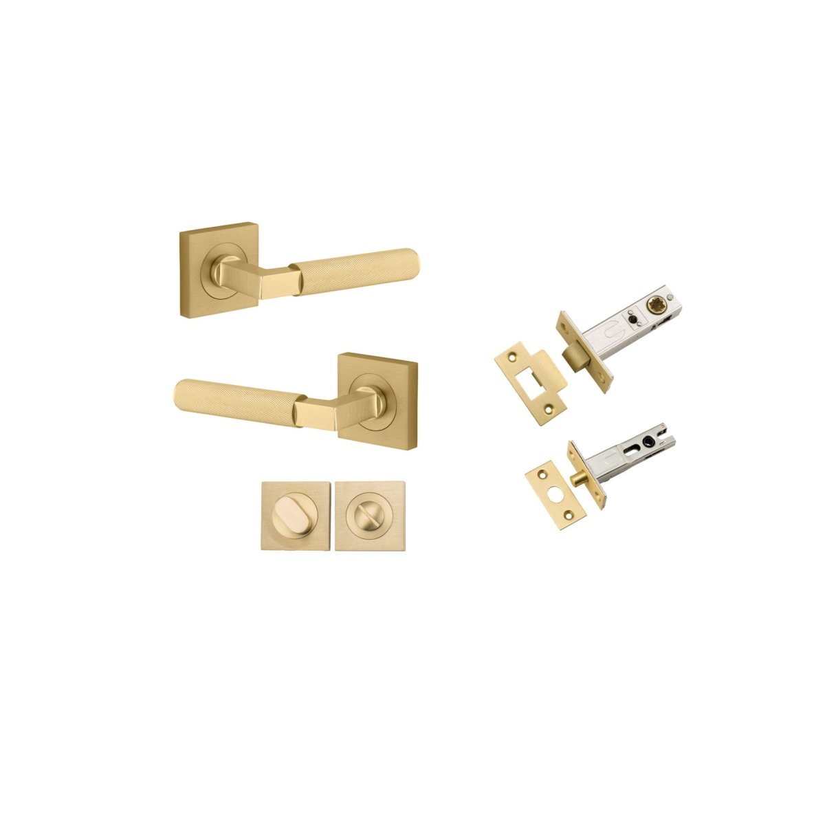 Brunswick Lever - Square Rose - Entry - Point - 16269KPRIV60 - Iver