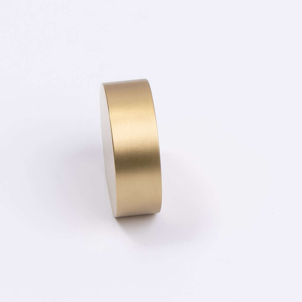 Brushed Brass Disc Cabinet Knob - Katherina - Manovella - Entry - Point - CABKAT32BB - Manovella