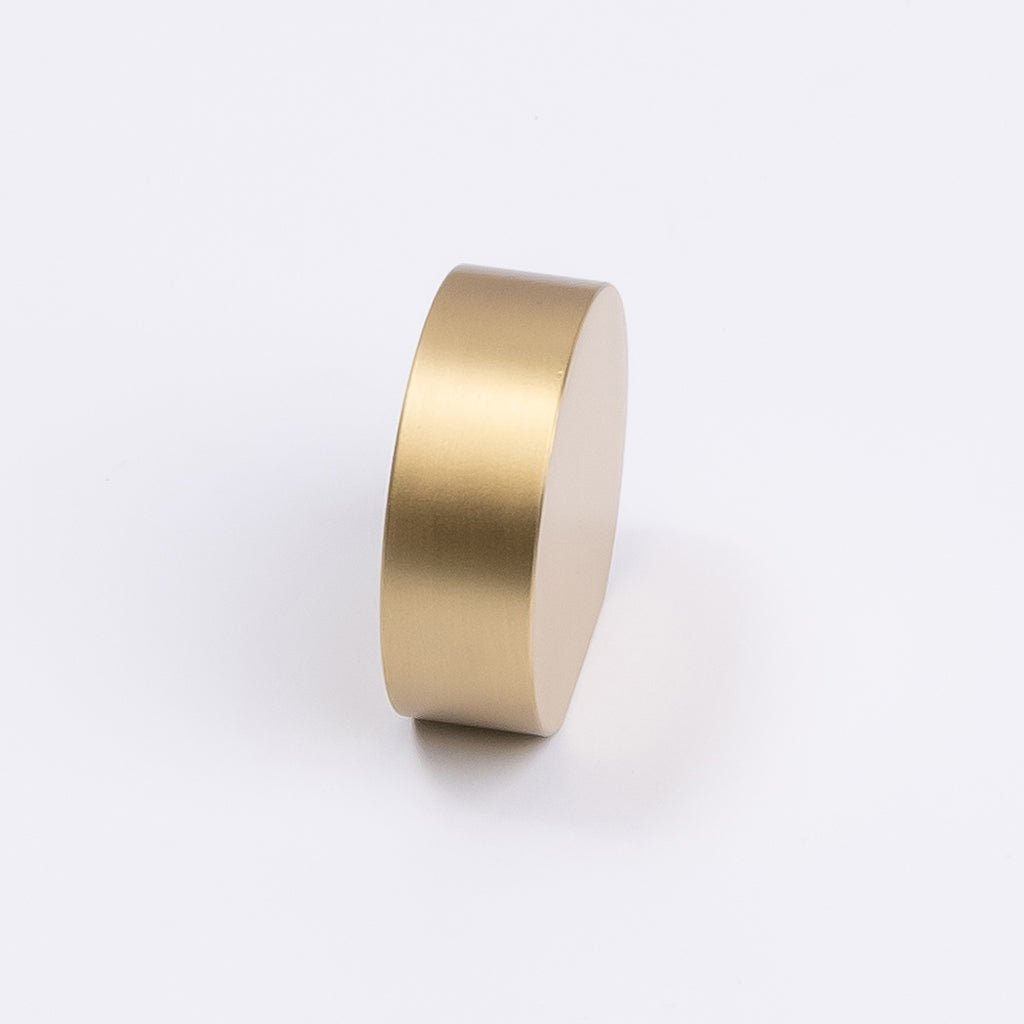Brushed Brass Disc Cabinet Knob - Katherina - Manovella - Entry - Point - CABKAT32BB - Manovella