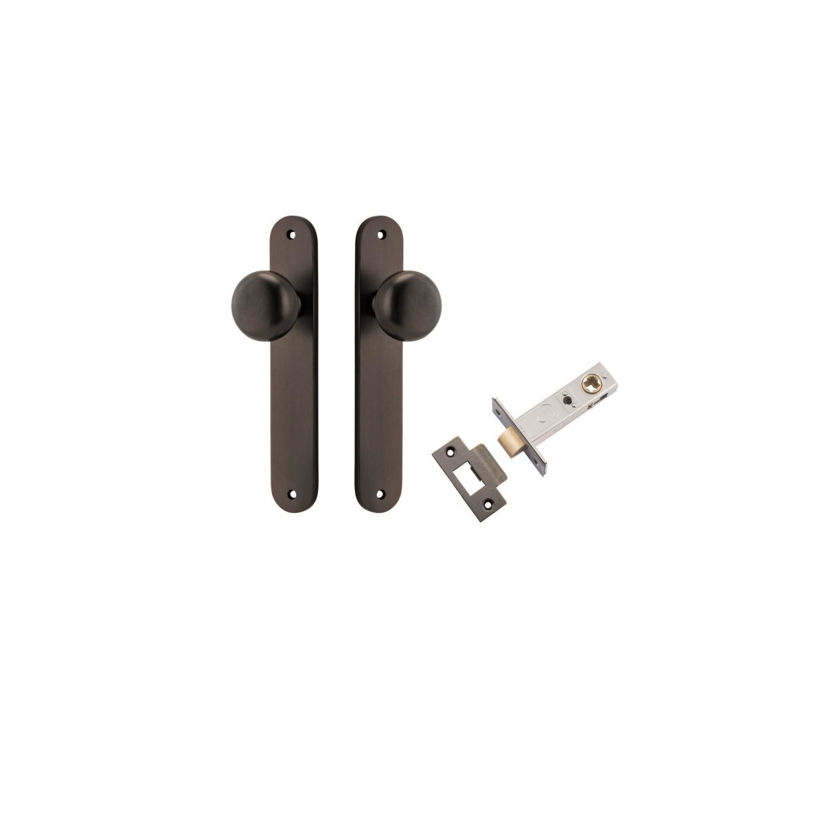 Cambridge Knob - Oval Backplate - Entry - Point - 10834KPASS60 - Iver