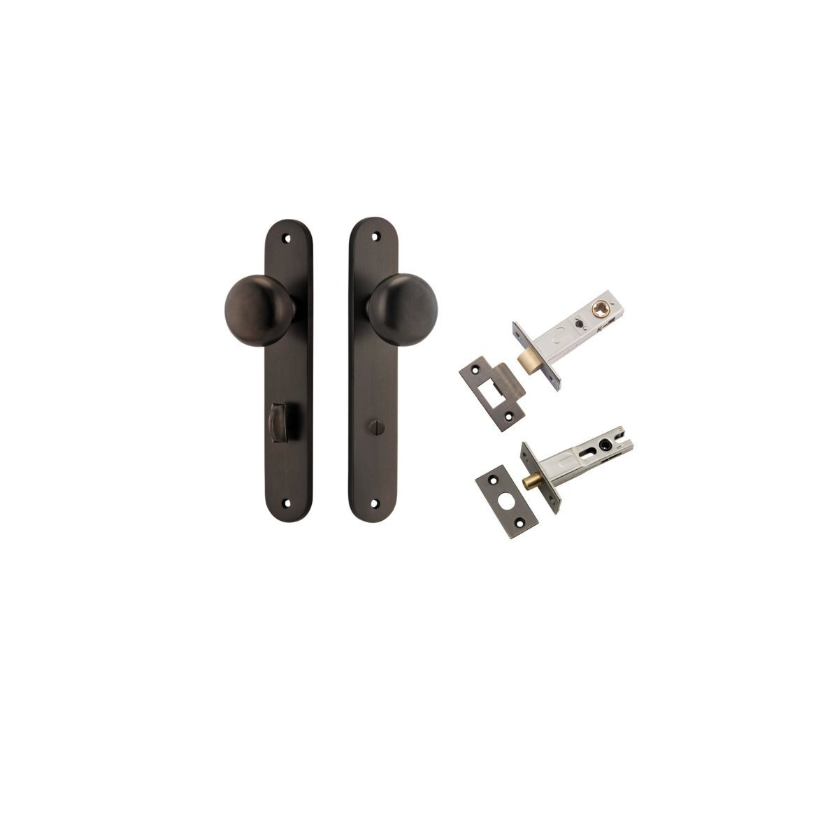 Cambridge Knob - Oval Backplate - Entry - Point - 10834KPRIV60 - Iver