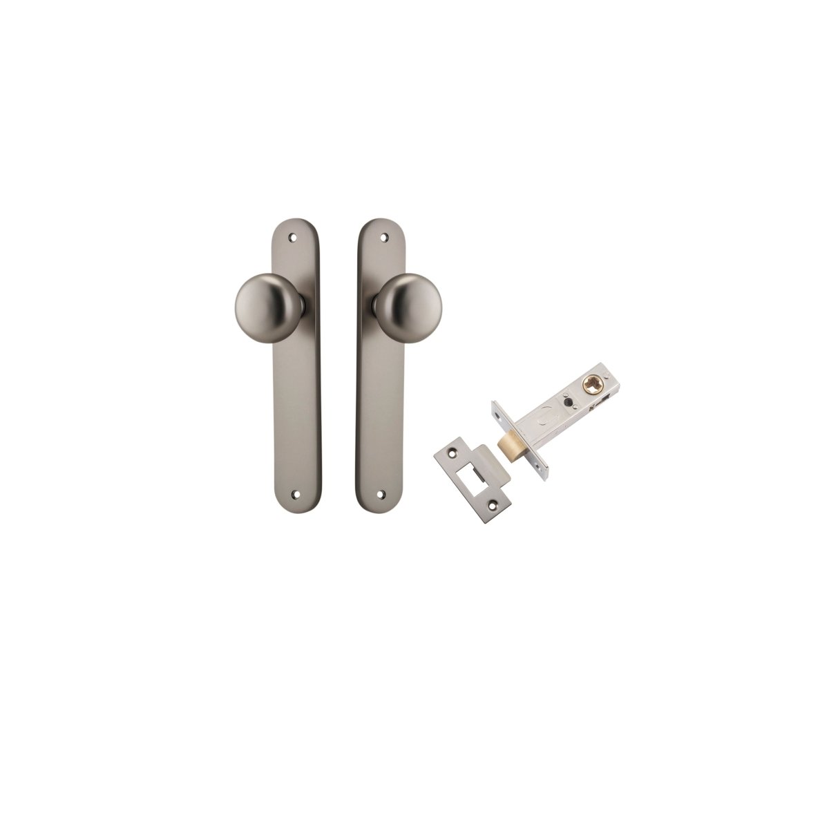 Cambridge Knob - Oval Backplate - Entry - Point - 14834KPASS60 - Iver