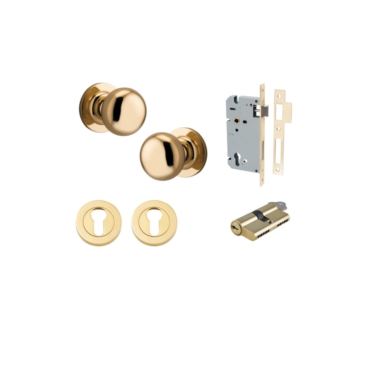 Cambridge Knob - Round Rose - Entry - Point - 0200KENTR60KK - Iver