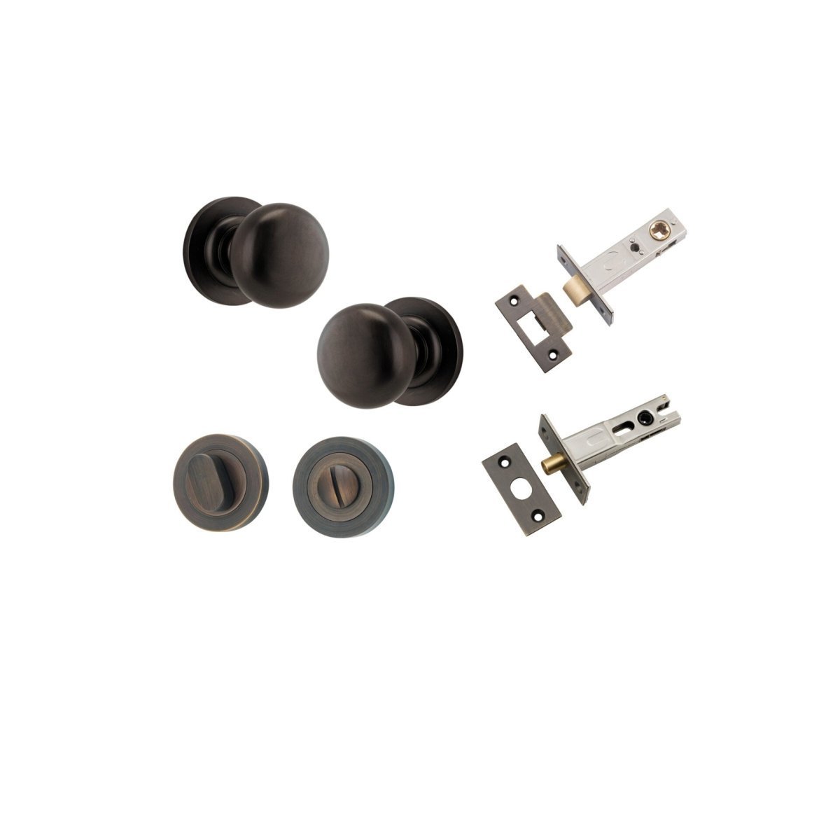 Cambridge Knob - Round Rose - Entry - Point - 0201KPRIV60 - Iver