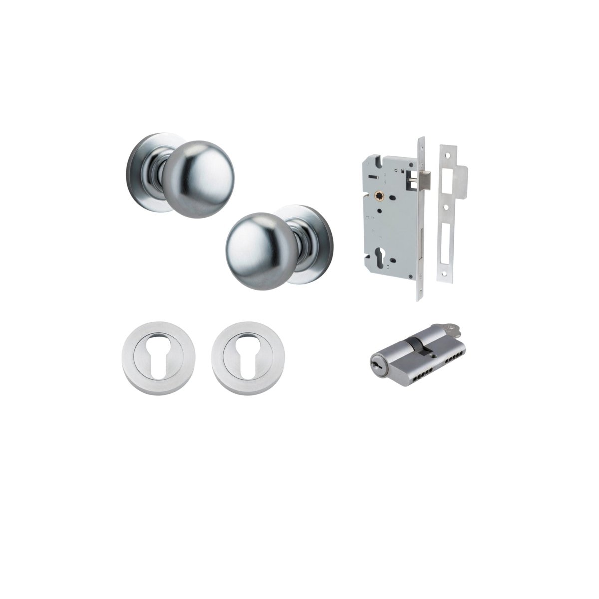 Cambridge Knob - Round Rose - Entry - Point - 0205KENTR60KK - Iver
