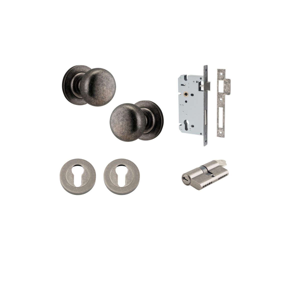 Cambridge Knob - Round Rose - Entry - Point - 0207KENTR60KK - Iver