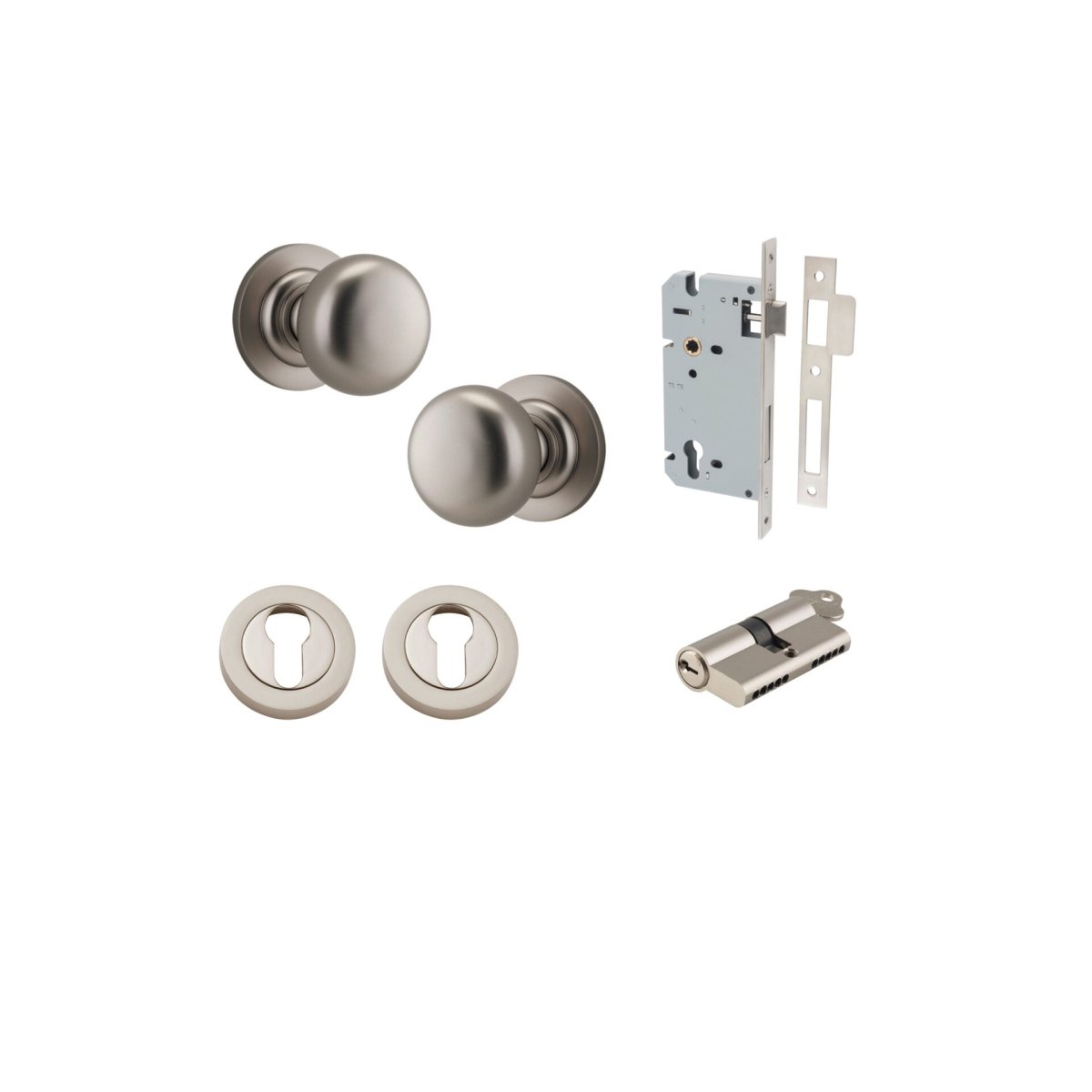 Cambridge Knob - Round Rose - Entry - Point - 0209KENTR60KK - Iver
