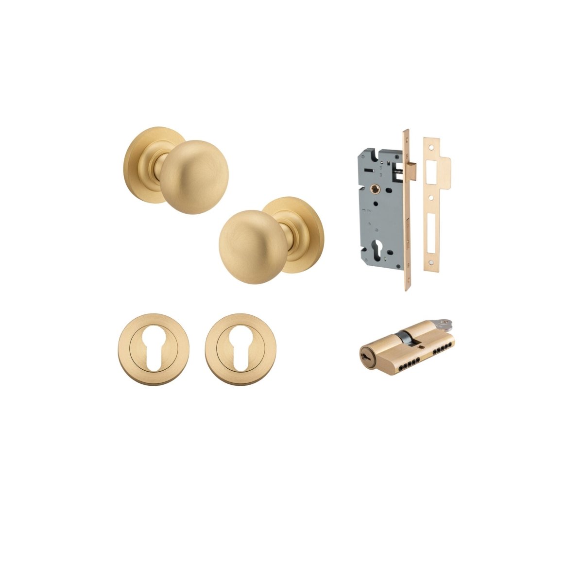 Cambridge Knob - Round Rose - Entry - Point - 0252KENTR60KT - Iver