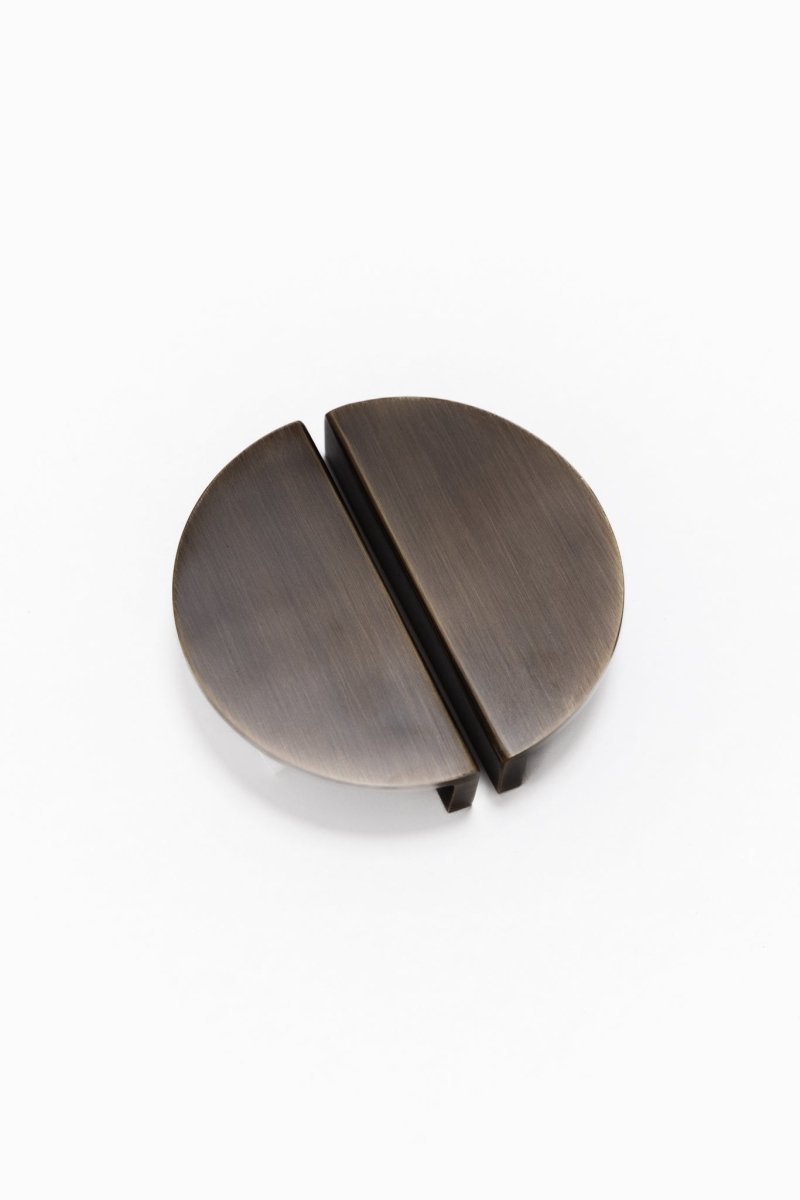 Celeste Half Moon Brass Cabinetry Pull - Little Swagger - Entry - Point - Celeste - AB - 64 - Little Swagger