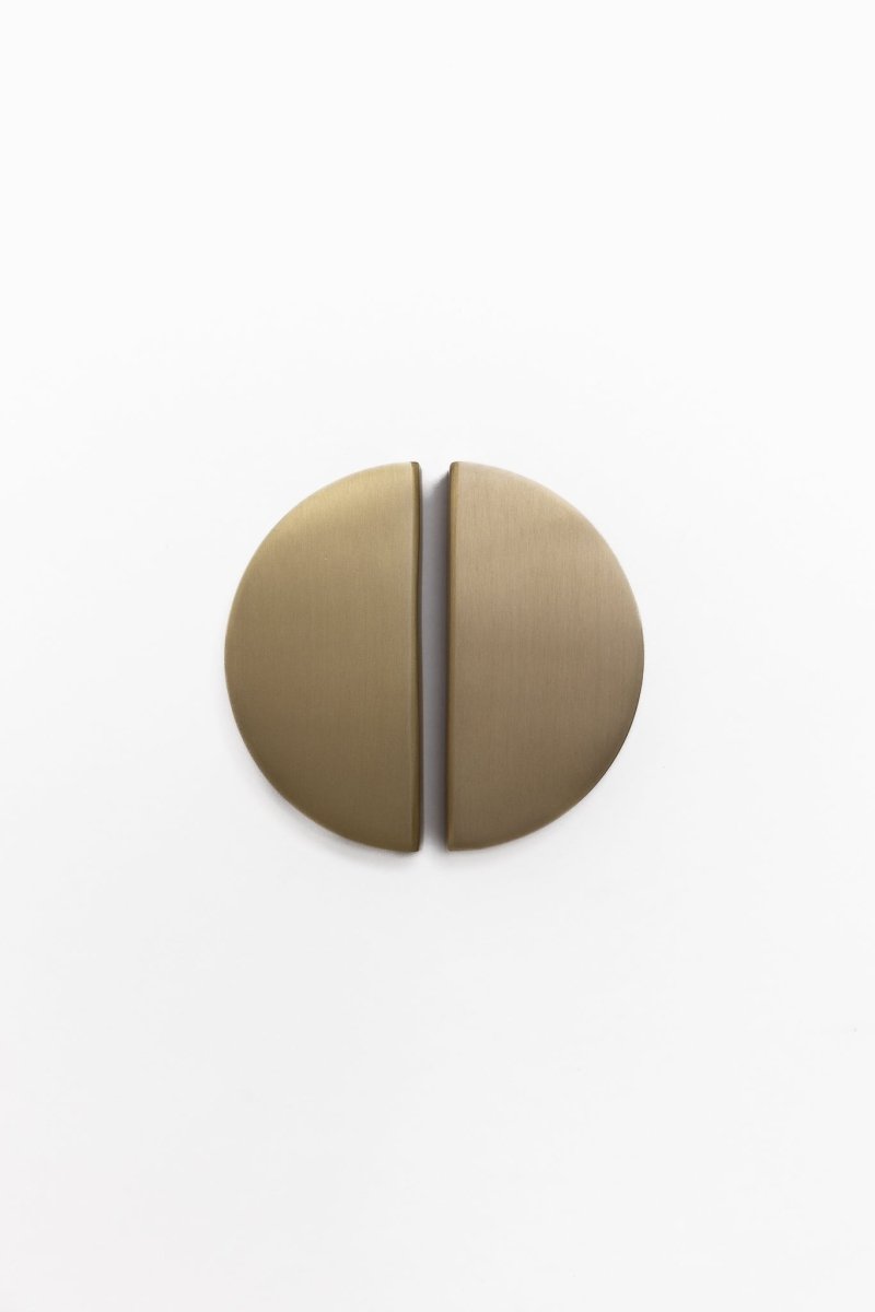 Celeste Half Moon Brass Cabinetry Pull - Little Swagger - Entry - Point - Celeste - SB - 64 - Little Swagger