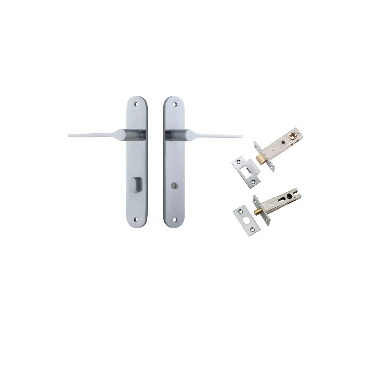 Como Lever - Oval Backplate - Entry - Point - 12270KPRIV60 - Iver