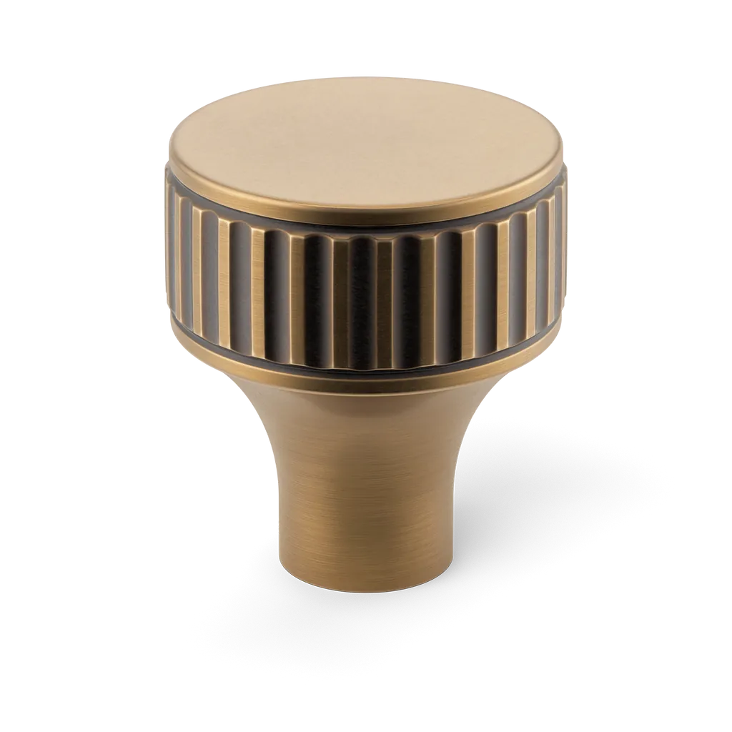 Barwick Ridged Cabinet Knob By Armac Martin