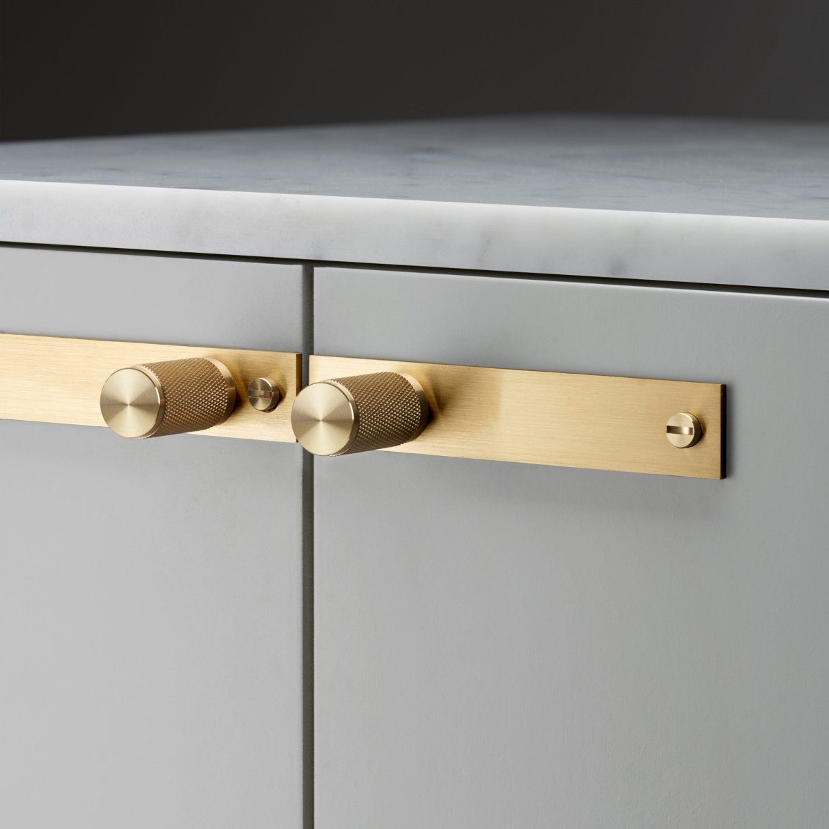 Furniture Knob | Plate | Cross | By Buster + Punch - Entry - Point - UK - KP - BR - A - Buster + Punch