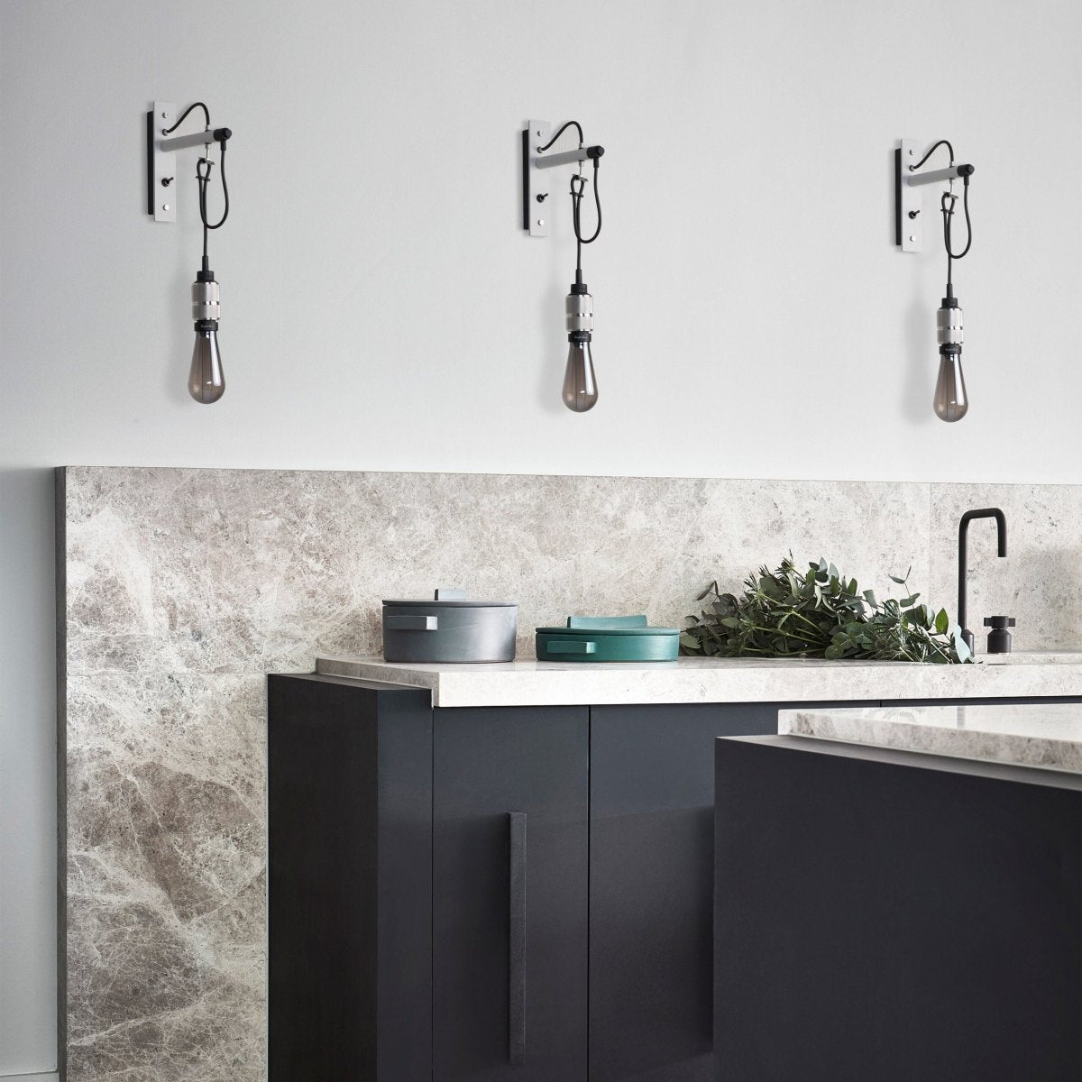 HOOKED WALL LIGHT / NUDE / GRAPHITE / Buster + Punch - Entry - Point - RHW - 23331 - Buster + Punch