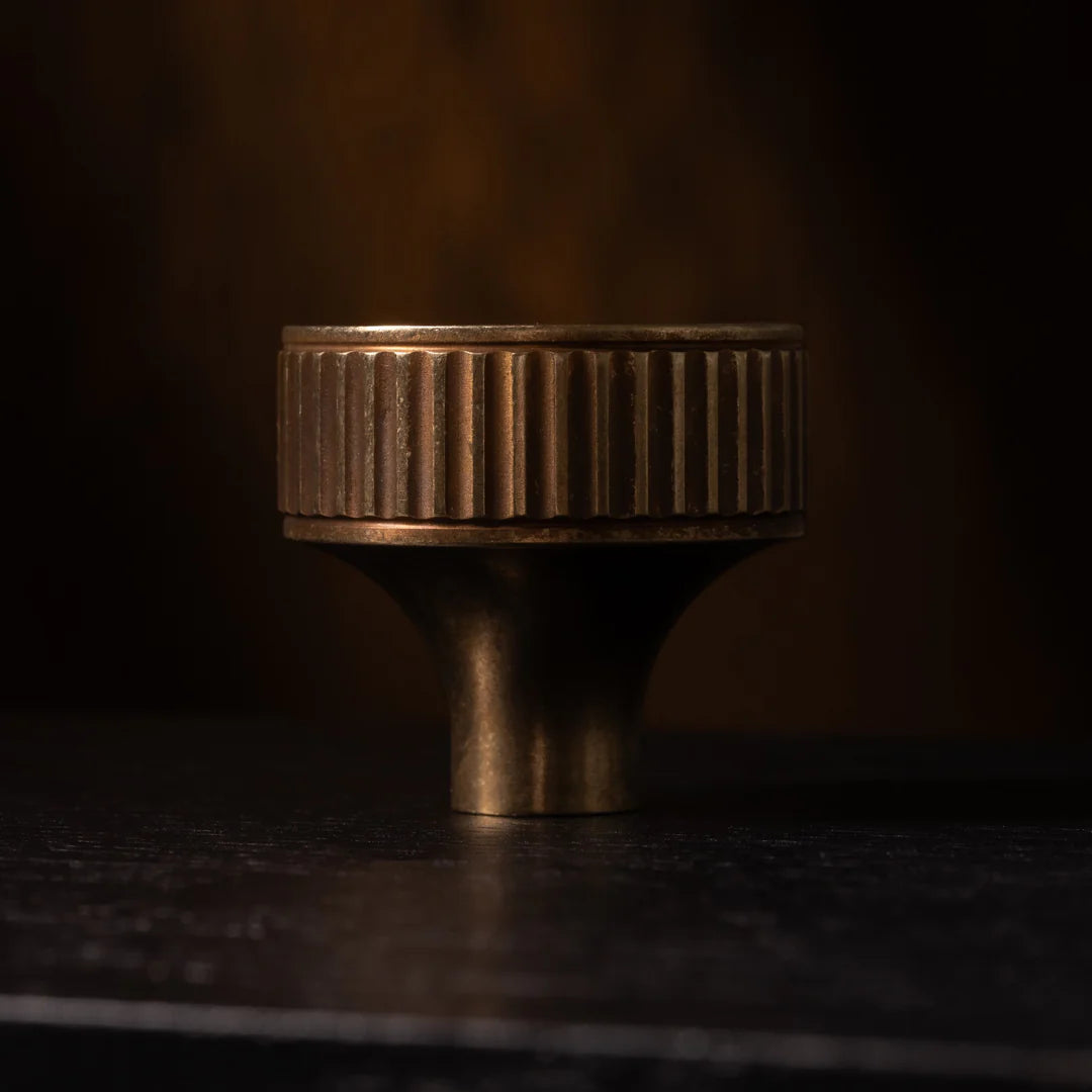 Barwick Ridged Cabinet Knob By Armac Martin