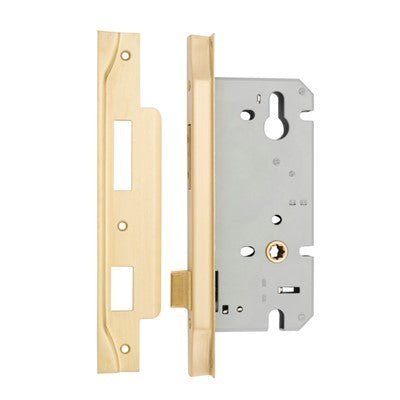 IVER 85mm Euro Rebated Mortice Lock – 45mm and 60mm Backset - Entry - Point - 17188 - Iver