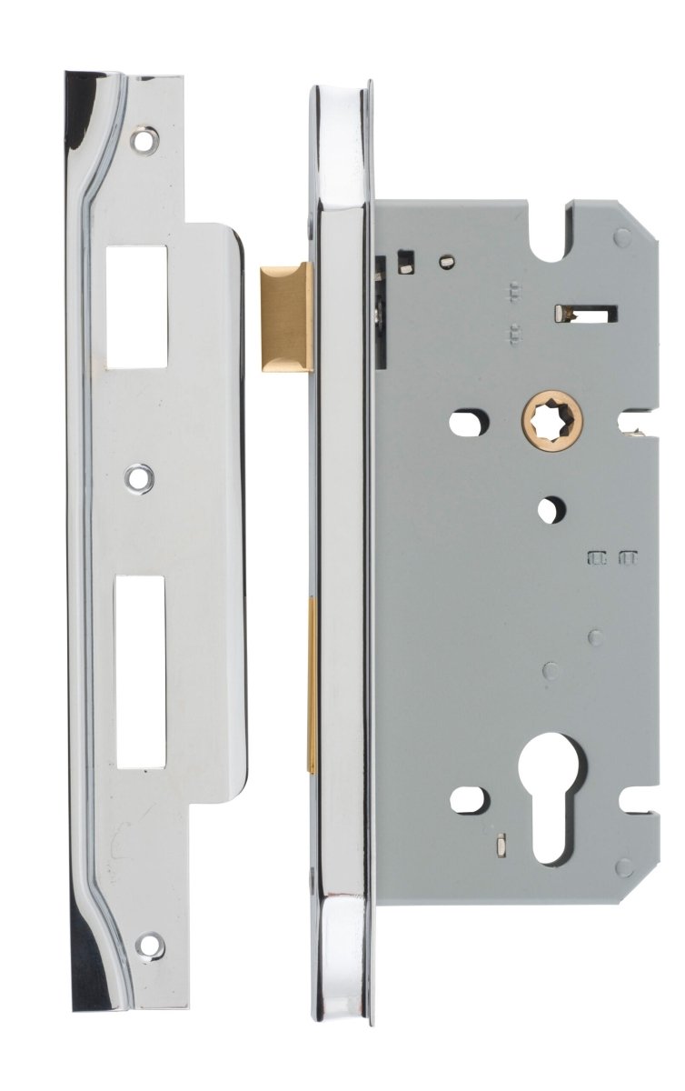 IVER 85mm Euro Rebated Mortice Lock – 45mm and 60mm Backset - Entry - Point - 6053 - Iver