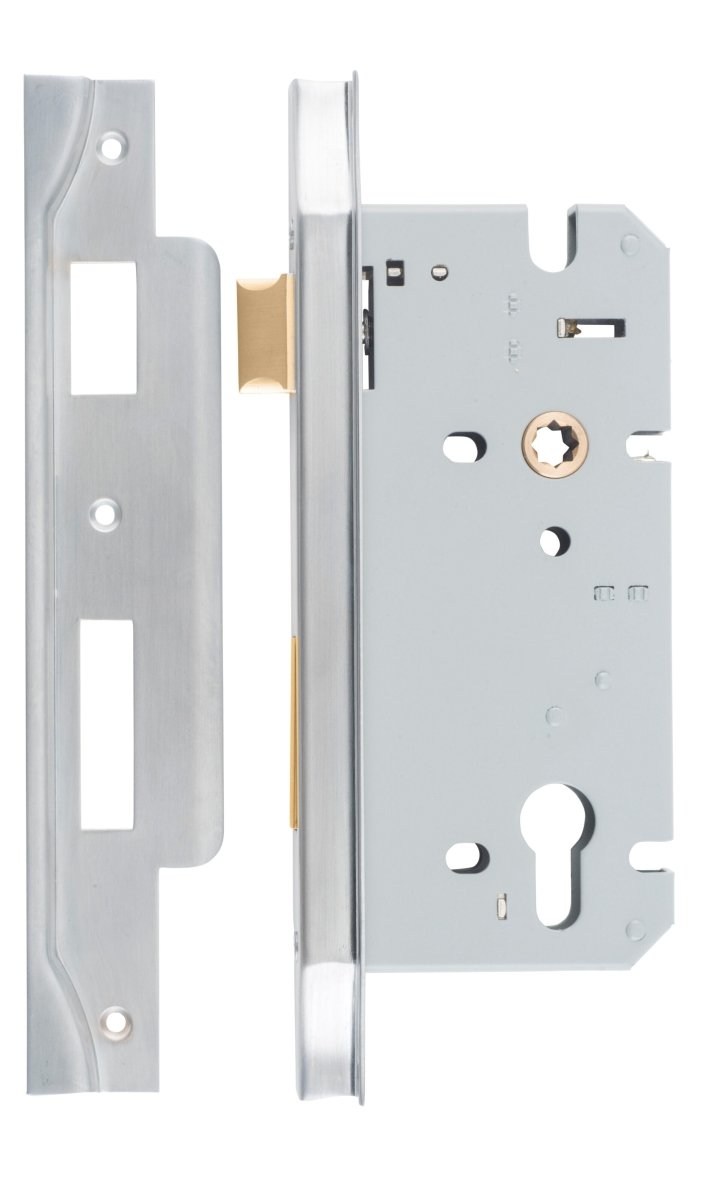 IVER 85mm Euro Rebated Mortice Lock – 45mm and 60mm Backset - Entry - Point - 6061 - Iver