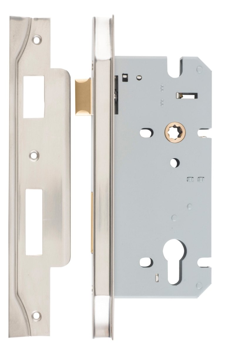 IVER 85mm Euro Rebated Mortice Lock – 45mm and 60mm Backset - Entry - Point - 6101 - Iver