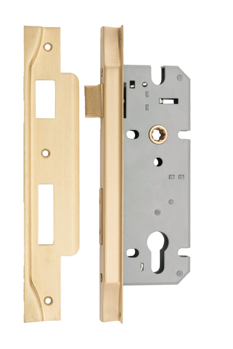 IVER 85mm Euro Rebated Mortice Lock – 45mm and 60mm Backset - Entry - Point - 6108 - Iver
