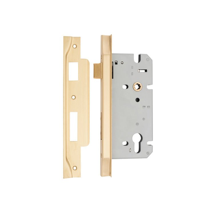 IVER 85mm Euro Rebated Mortice Lock – 45mm and 60mm Backset - Entry - Point - 6109 - Iver