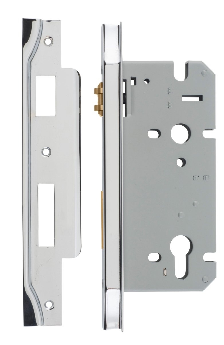 IVER 85mm Euro Rebated Roller Mortice Lock – 45mm & 60mm Backset - Entry - Point - 6057 - Iver