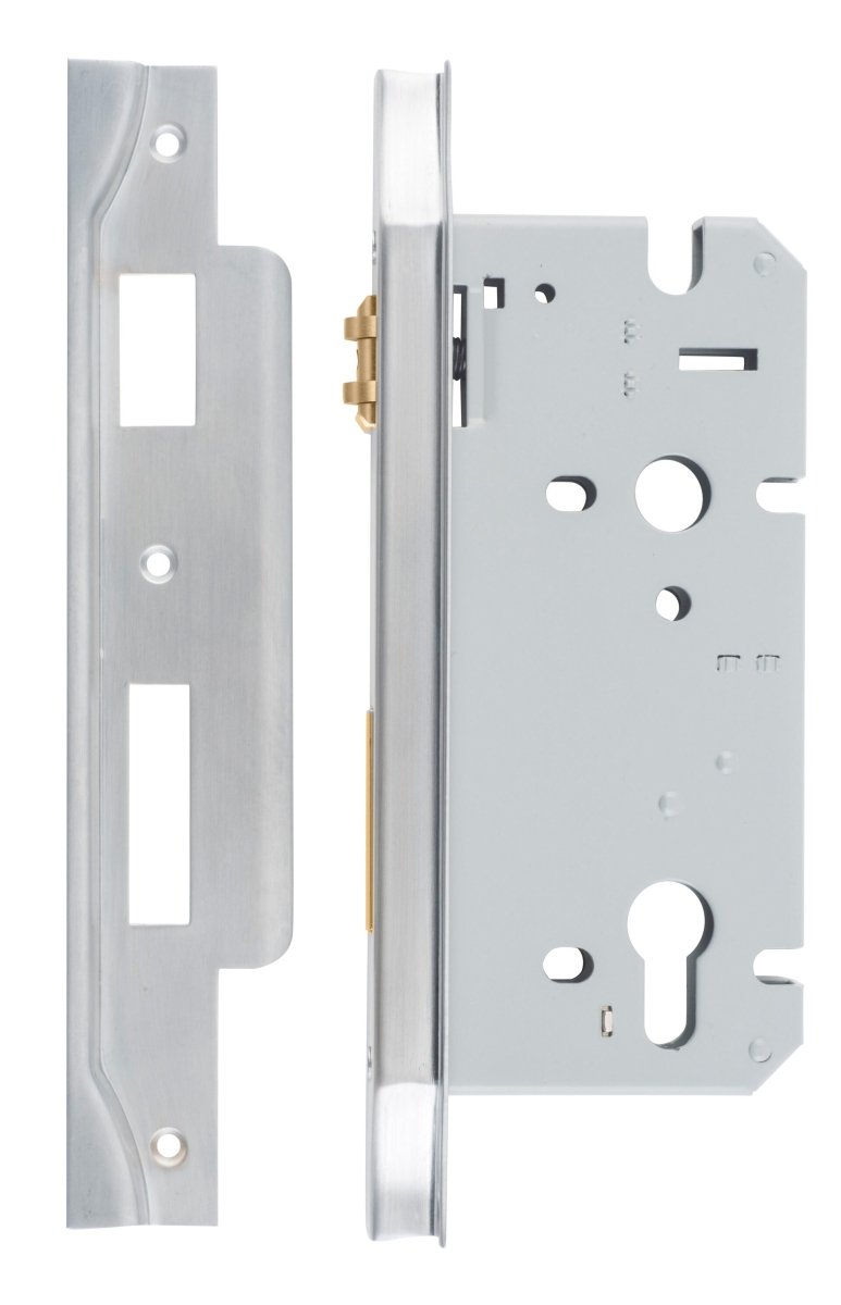 IVER 85mm Euro Rebated Roller Mortice Lock – 45mm & 60mm Backset - Entry - Point - 6065 - Iver
