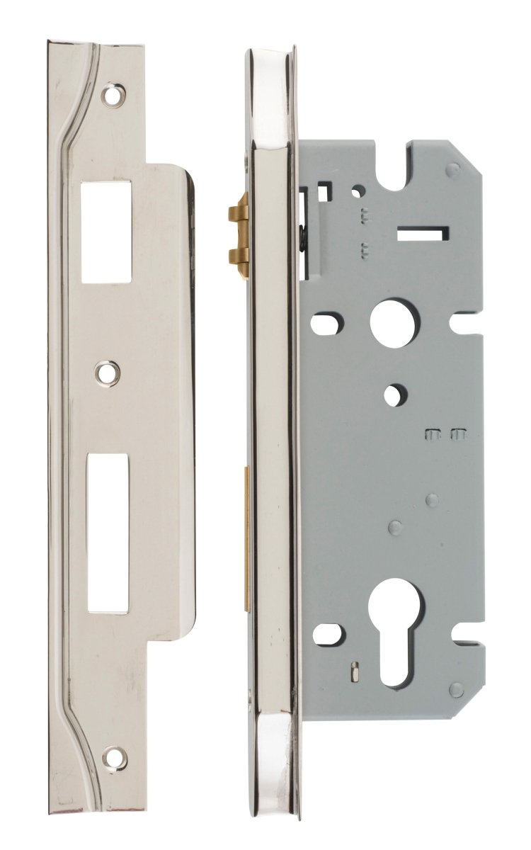 IVER 85mm Euro Rebated Roller Mortice Lock – 45mm & 60mm Backset - Entry - Point - 6096 - Iver