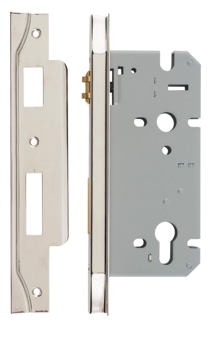 IVER 85mm Euro Rebated Roller Mortice Lock – 45mm & 60mm Backset - Entry - Point - 6097 - Iver