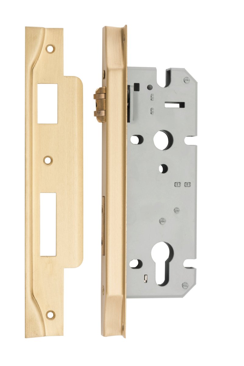 IVER 85mm Euro Rebated Roller Mortice Lock – 45mm & 60mm Backset - Entry - Point - 6112 - Iver
