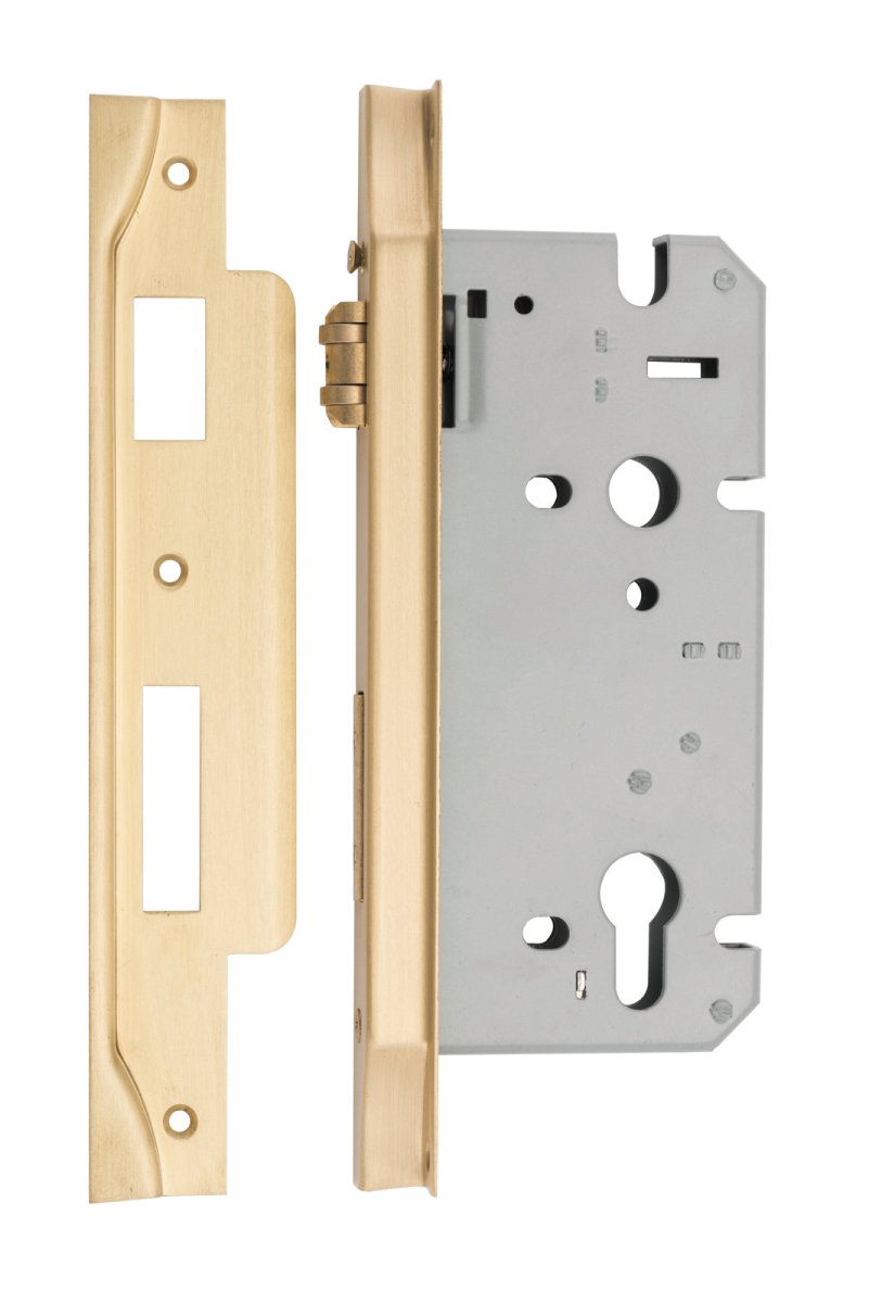 IVER 85mm Euro Rebated Roller Mortice Lock – 45mm & 60mm Backset - Entry - Point - 6113 - Iver