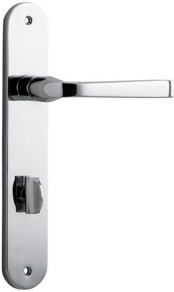 IVER Annecy Solid Brass Oval BackPlate Door Handle – Multiple Finishes Available - Entry - Point - 11732P85 - Iver