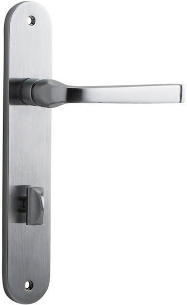 IVER Annecy Solid Brass Oval BackPlate Door Handle – Multiple Finishes Available - Entry - Point - 12232P85 - Iver