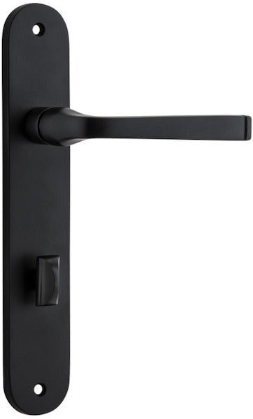 IVER Annecy Solid Brass Oval BackPlate Door Handle – Multiple Finishes Available - Entry - Point - 12732P85 - Iver