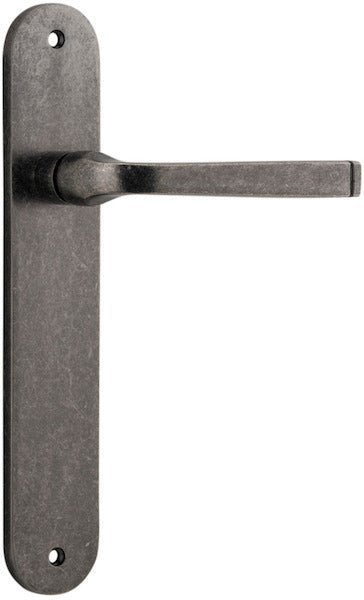 IVER Annecy Solid Brass Oval BackPlate Door Handle – Multiple Finishes Available - Entry - Point - 13732 - Iver