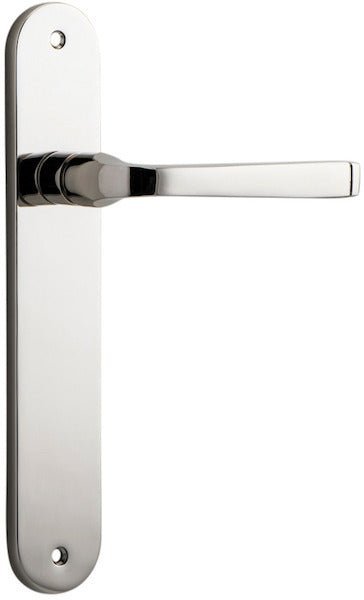 IVER Annecy Solid Brass Oval BackPlate Door Handle – Multiple Finishes Available - Entry - Point - 14232 - Iver