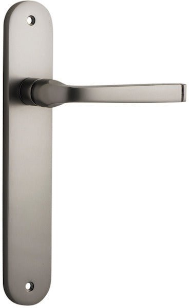 IVER Annecy Solid Brass Oval BackPlate Door Handle – Multiple Finishes Available - Entry - Point - 14732 - Iver